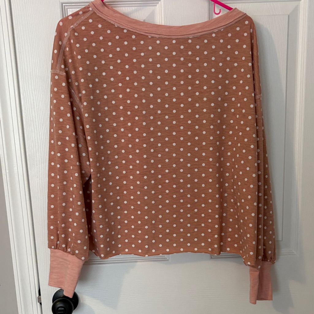 Polka Dot Women's Top - Open Back Nwot